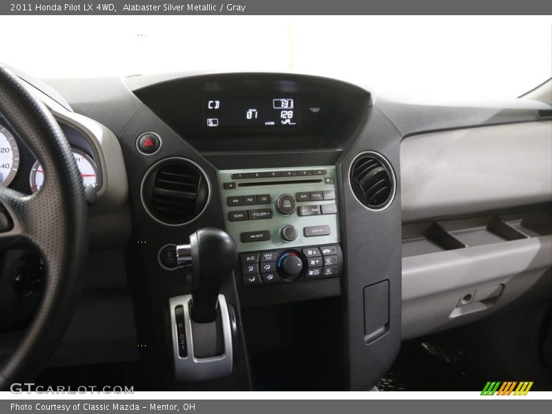 Alabaster Silver Metallic / Gray 2011 Honda Pilot LX 4WD