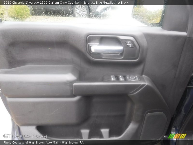 Northsky Blue Metallic / Jet Black 2020 Chevrolet Silverado 1500 Custom Crew Cab 4x4