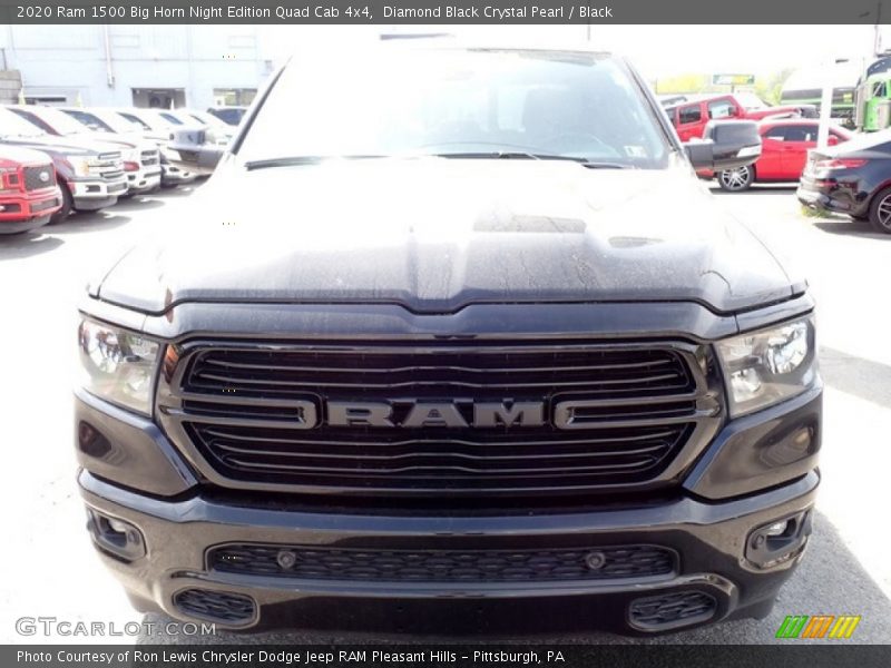 Diamond Black Crystal Pearl / Black 2020 Ram 1500 Big Horn Night Edition Quad Cab 4x4