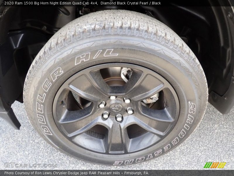 Diamond Black Crystal Pearl / Black 2020 Ram 1500 Big Horn Night Edition Quad Cab 4x4