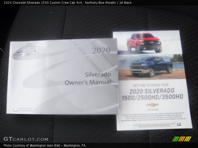 Northsky Blue Metallic / Jet Black 2020 Chevrolet Silverado 1500 Custom Crew Cab 4x4