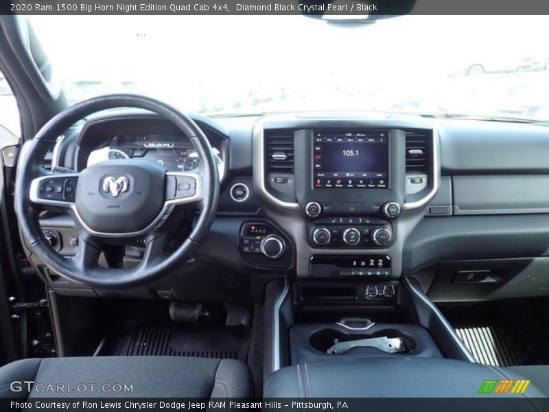 Diamond Black Crystal Pearl / Black 2020 Ram 1500 Big Horn Night Edition Quad Cab 4x4