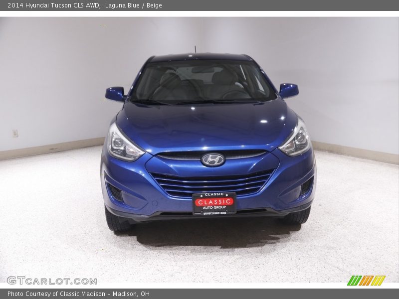 Laguna Blue / Beige 2014 Hyundai Tucson GLS AWD