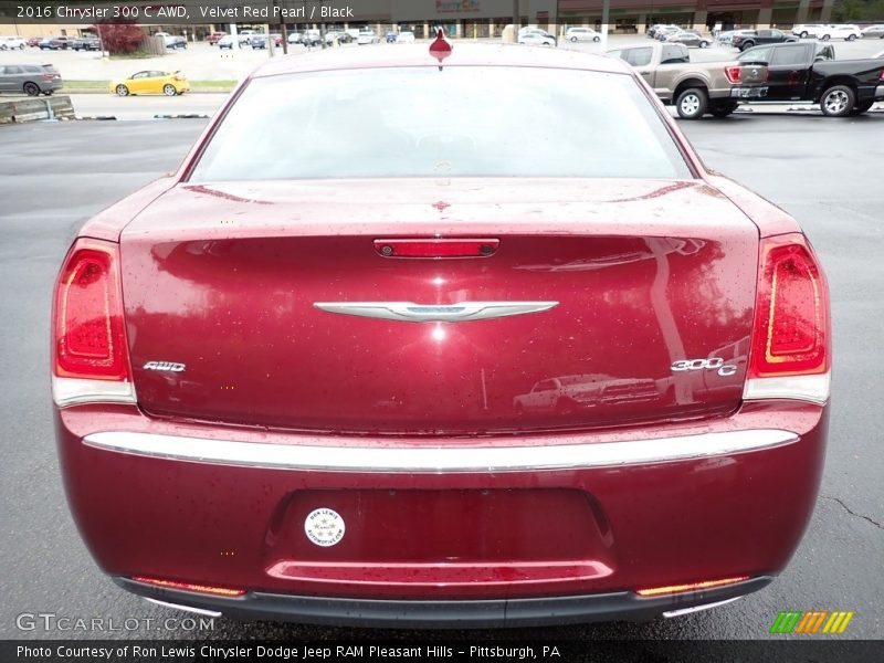 Velvet Red Pearl / Black 2016 Chrysler 300 C AWD