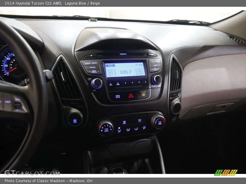 Laguna Blue / Beige 2014 Hyundai Tucson GLS AWD