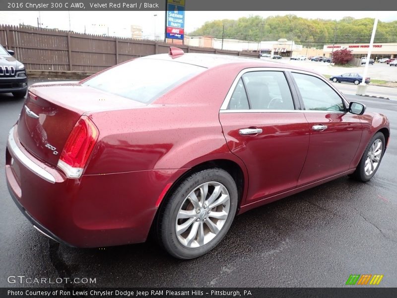 Velvet Red Pearl / Black 2016 Chrysler 300 C AWD