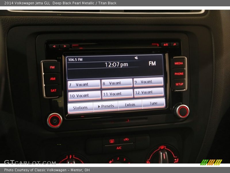 Controls of 2014 Jetta GLI