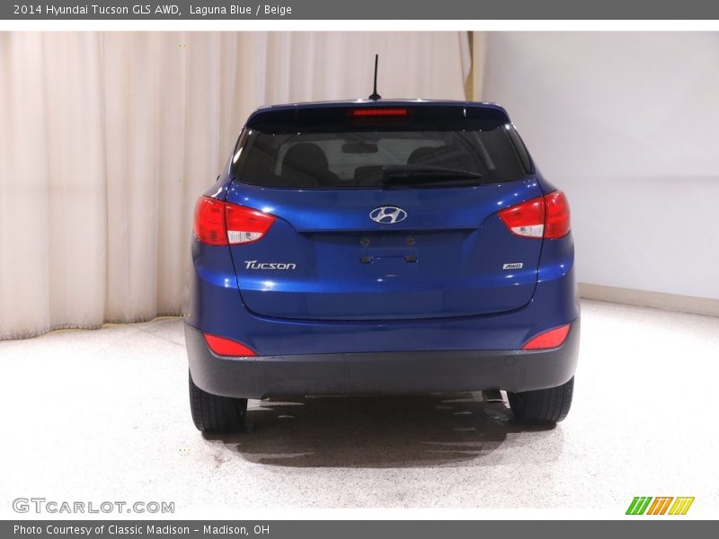 Laguna Blue / Beige 2014 Hyundai Tucson GLS AWD