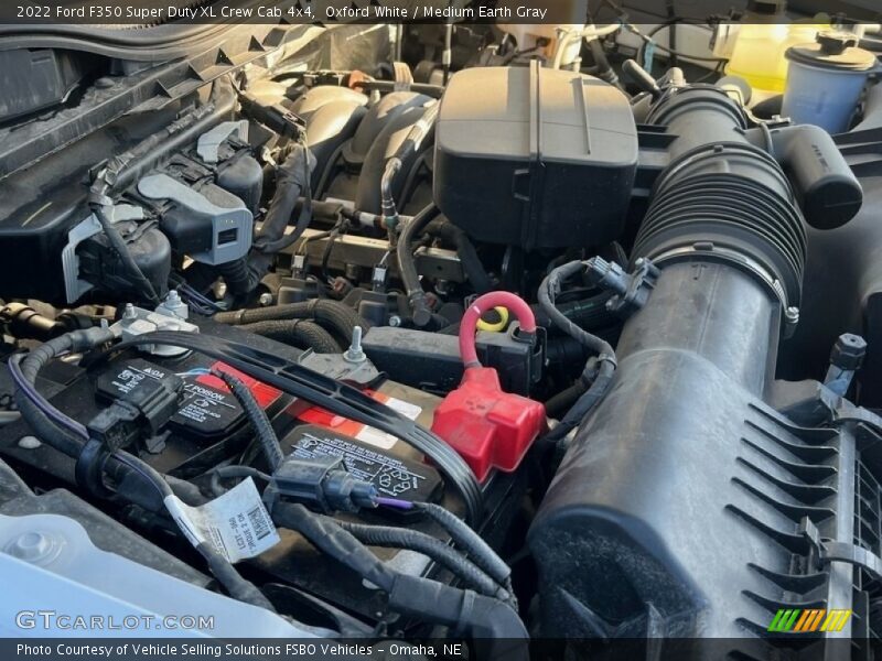 Oxford White / Medium Earth Gray 2022 Ford F350 Super Duty XL Crew Cab 4x4