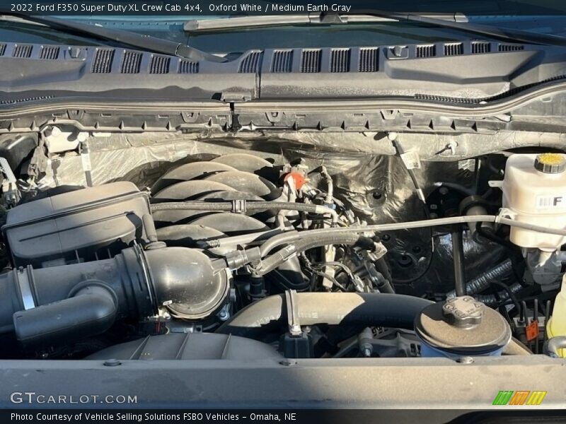 Oxford White / Medium Earth Gray 2022 Ford F350 Super Duty XL Crew Cab 4x4
