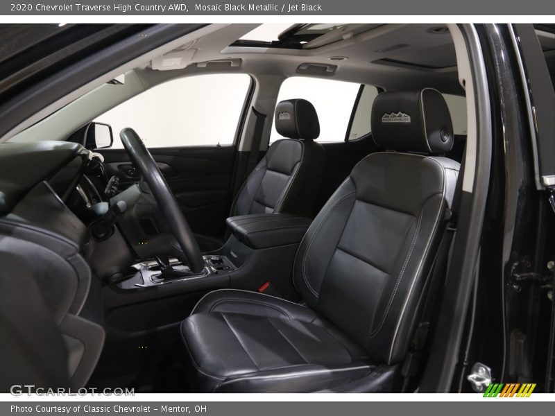 Front Seat of 2020 Traverse High Country AWD
