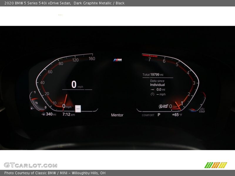 Dark Graphite Metallic / Black 2020 BMW 5 Series 540i xDrive Sedan