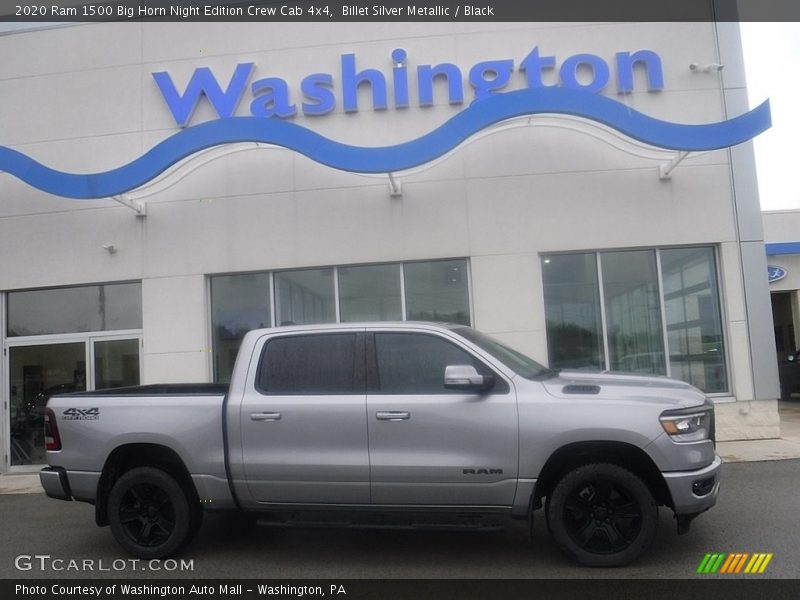 Billet Silver Metallic / Black 2020 Ram 1500 Big Horn Night Edition Crew Cab 4x4