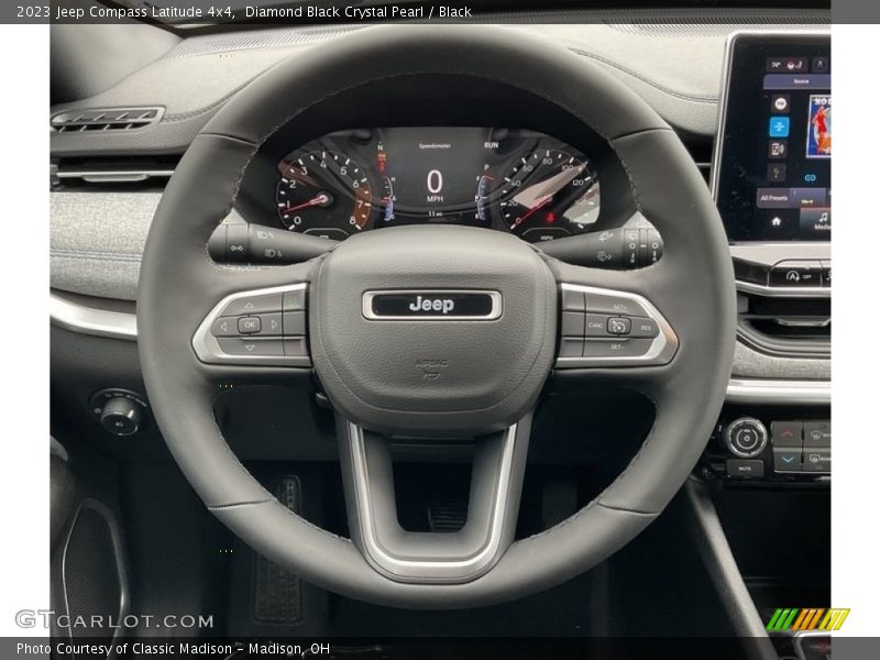 Diamond Black Crystal Pearl / Black 2023 Jeep Compass Latitude 4x4