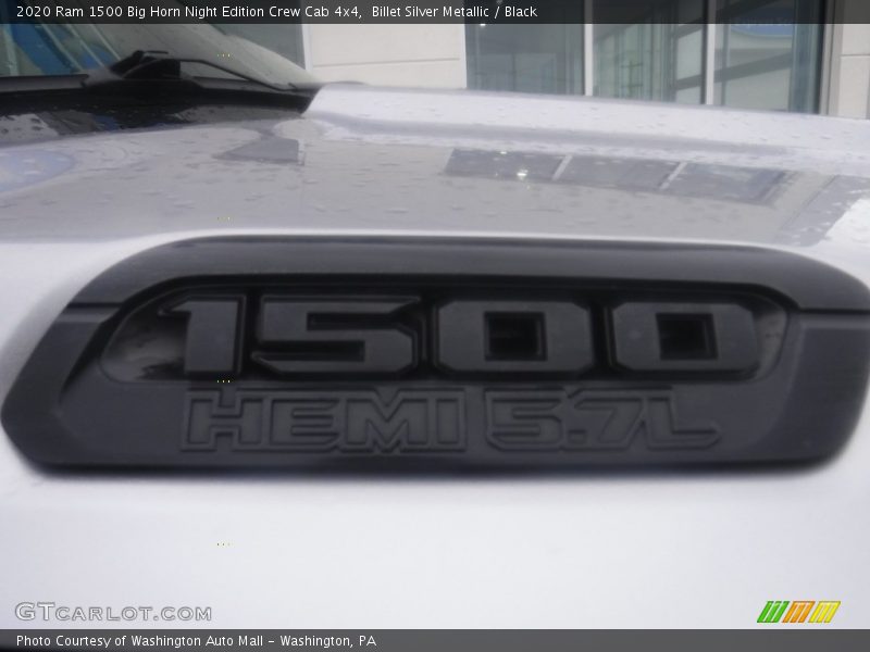 Billet Silver Metallic / Black 2020 Ram 1500 Big Horn Night Edition Crew Cab 4x4