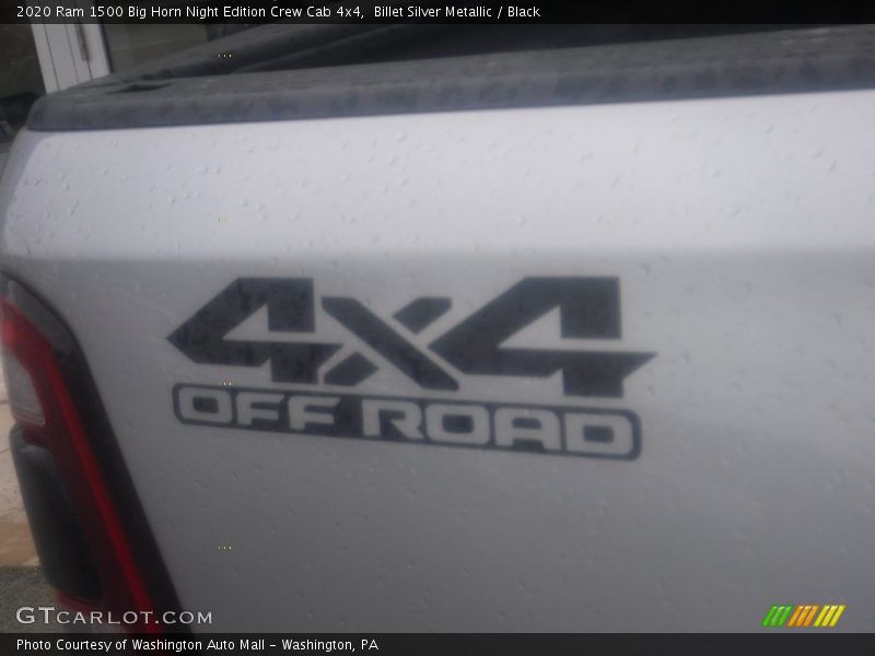 Billet Silver Metallic / Black 2020 Ram 1500 Big Horn Night Edition Crew Cab 4x4