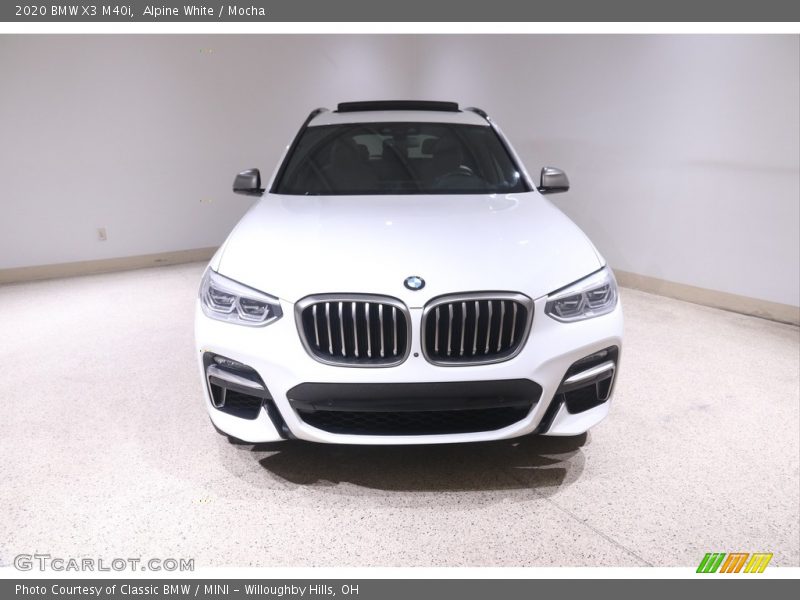 Alpine White / Mocha 2020 BMW X3 M40i