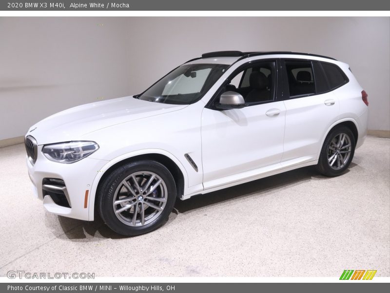 Alpine White / Mocha 2020 BMW X3 M40i