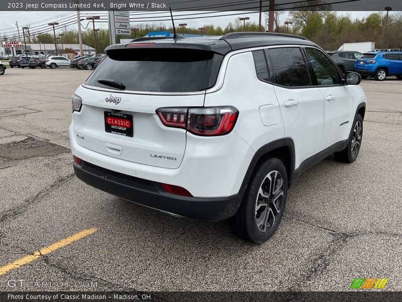 Bright White / Black 2023 Jeep Compass Limited 4x4