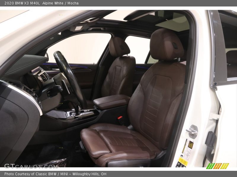 Alpine White / Mocha 2020 BMW X3 M40i