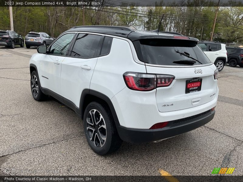 Bright White / Black 2023 Jeep Compass Limited 4x4