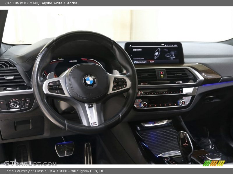 Alpine White / Mocha 2020 BMW X3 M40i