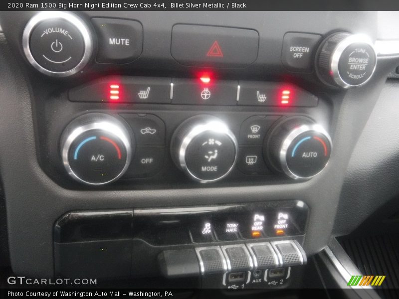 Billet Silver Metallic / Black 2020 Ram 1500 Big Horn Night Edition Crew Cab 4x4