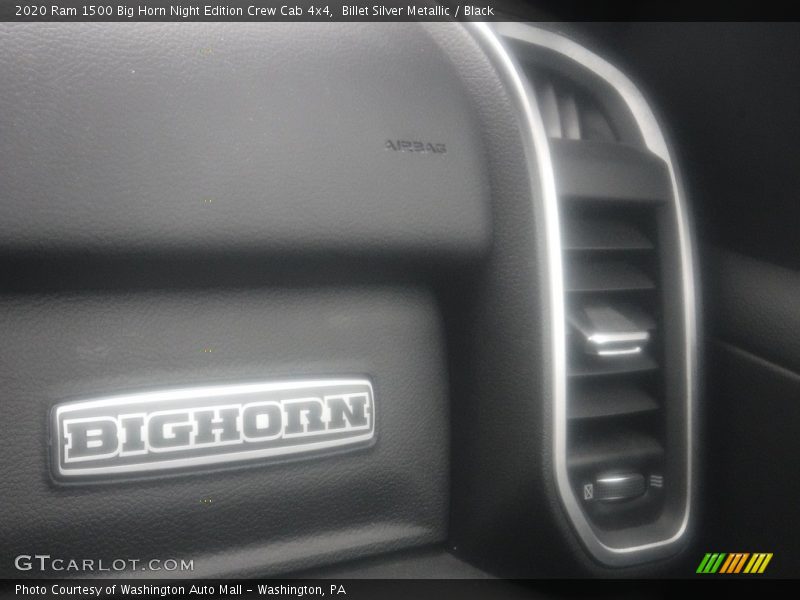 Billet Silver Metallic / Black 2020 Ram 1500 Big Horn Night Edition Crew Cab 4x4