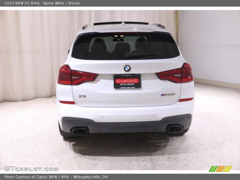 Alpine White / Mocha 2020 BMW X3 M40i