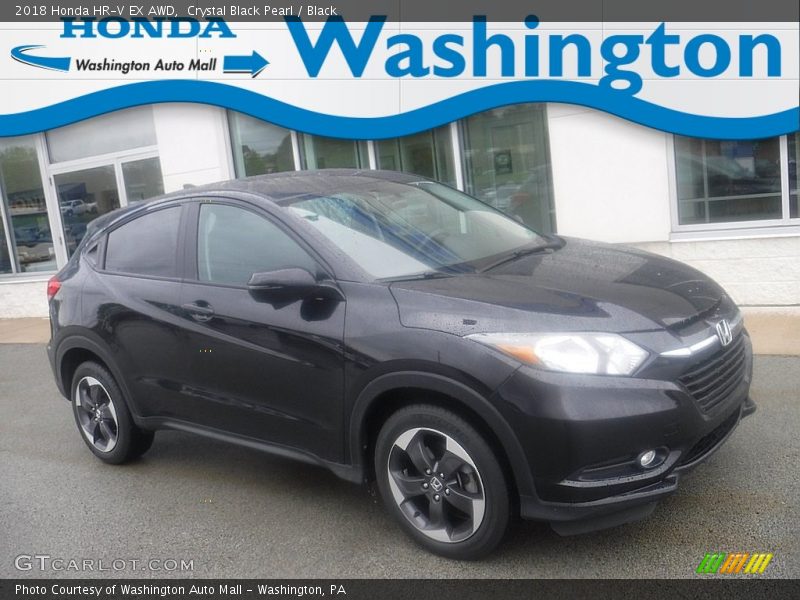 Crystal Black Pearl / Black 2018 Honda HR-V EX AWD