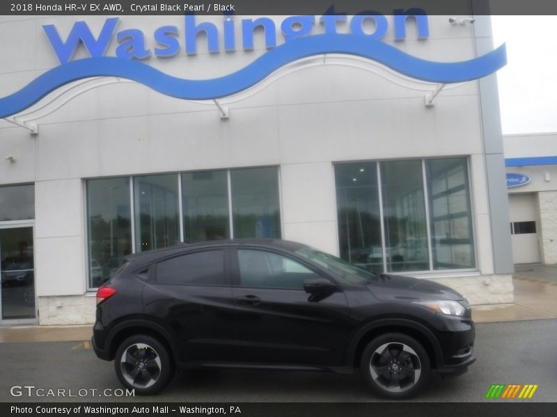 Crystal Black Pearl / Black 2018 Honda HR-V EX AWD