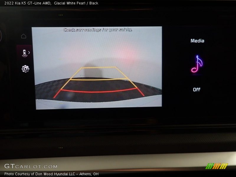 Glacial White Pearl / Black 2022 Kia K5 GT-Line AWD