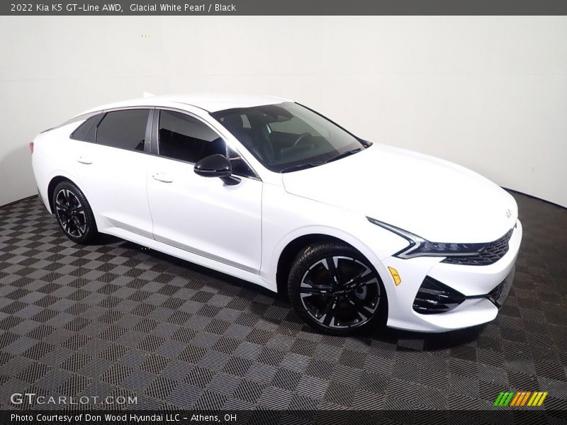 Glacial White Pearl / Black 2022 Kia K5 GT-Line AWD