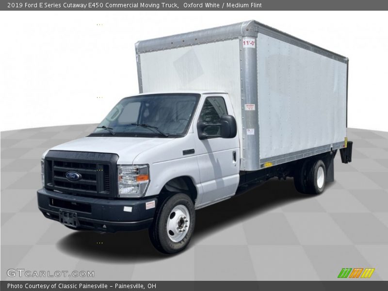 Oxford White / Medium Flint 2019 Ford E Series Cutaway E450 Commercial Moving Truck