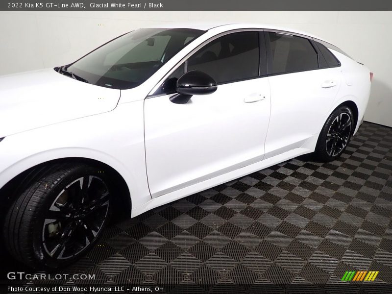Glacial White Pearl / Black 2022 Kia K5 GT-Line AWD