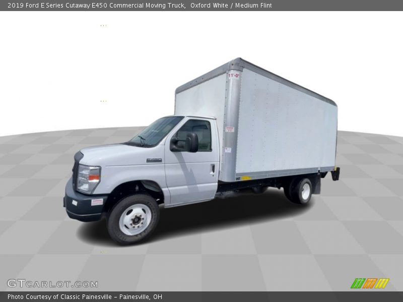 Oxford White / Medium Flint 2019 Ford E Series Cutaway E450 Commercial Moving Truck
