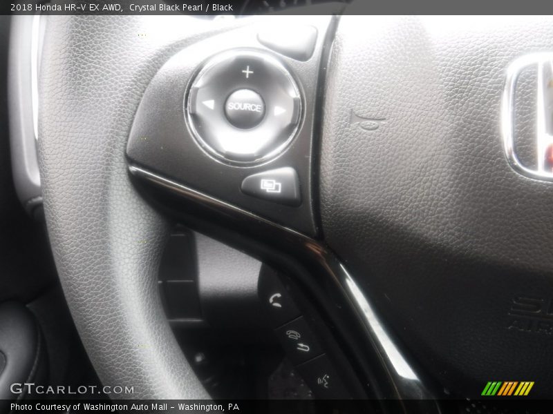 Crystal Black Pearl / Black 2018 Honda HR-V EX AWD