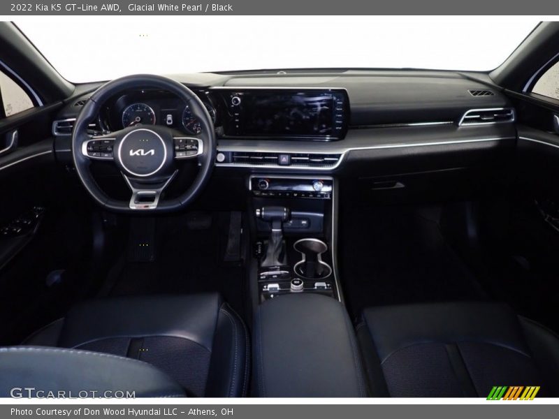 Glacial White Pearl / Black 2022 Kia K5 GT-Line AWD