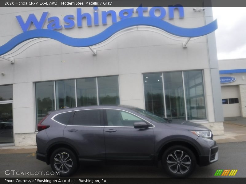 Modern Steel Metallic / Gray 2020 Honda CR-V EX-L AWD