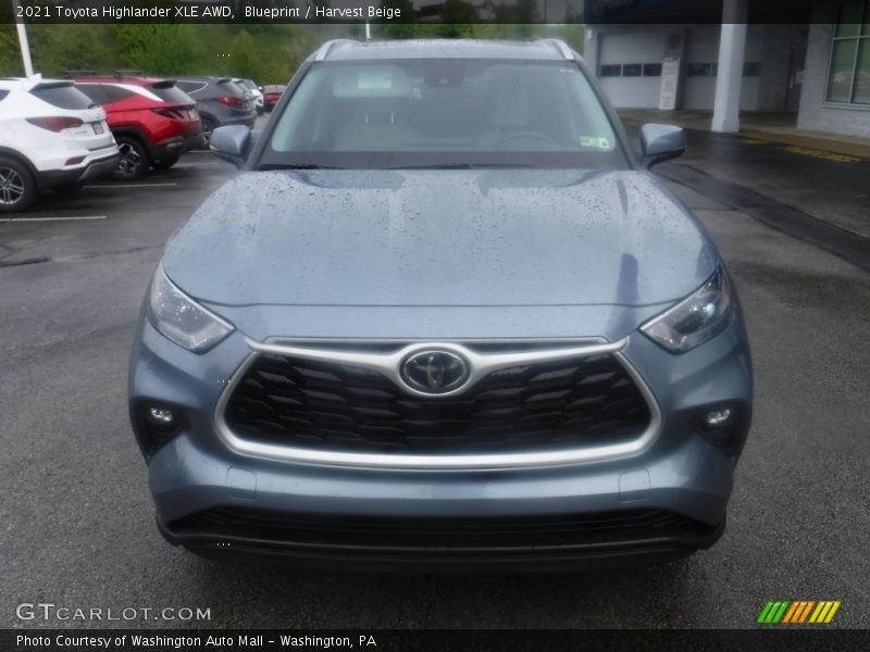Blueprint / Harvest Beige 2021 Toyota Highlander XLE AWD