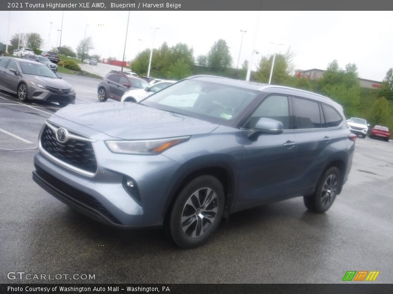 Blueprint / Harvest Beige 2021 Toyota Highlander XLE AWD