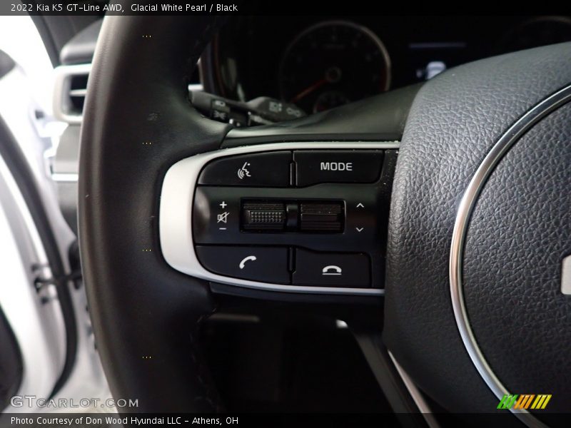 Glacial White Pearl / Black 2022 Kia K5 GT-Line AWD