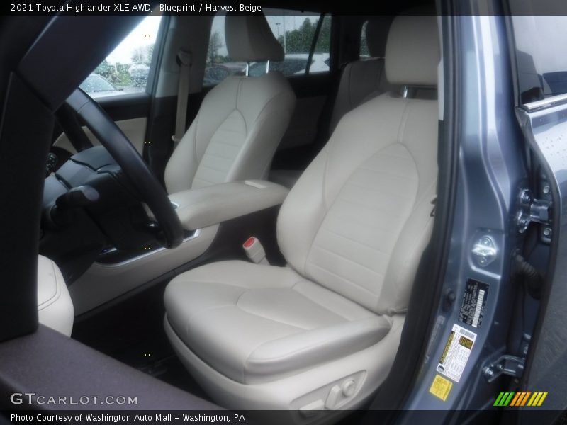 Blueprint / Harvest Beige 2021 Toyota Highlander XLE AWD