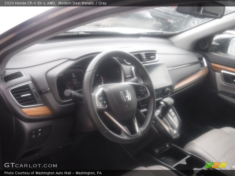 Modern Steel Metallic / Gray 2020 Honda CR-V EX-L AWD