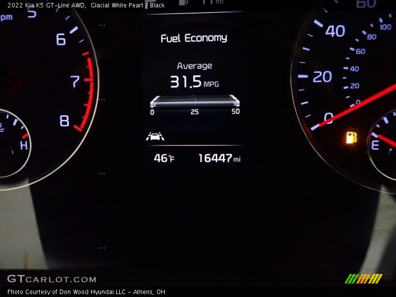 Glacial White Pearl / Black 2022 Kia K5 GT-Line AWD