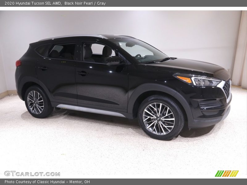 Black Noir Pearl / Gray 2020 Hyundai Tucson SEL AWD