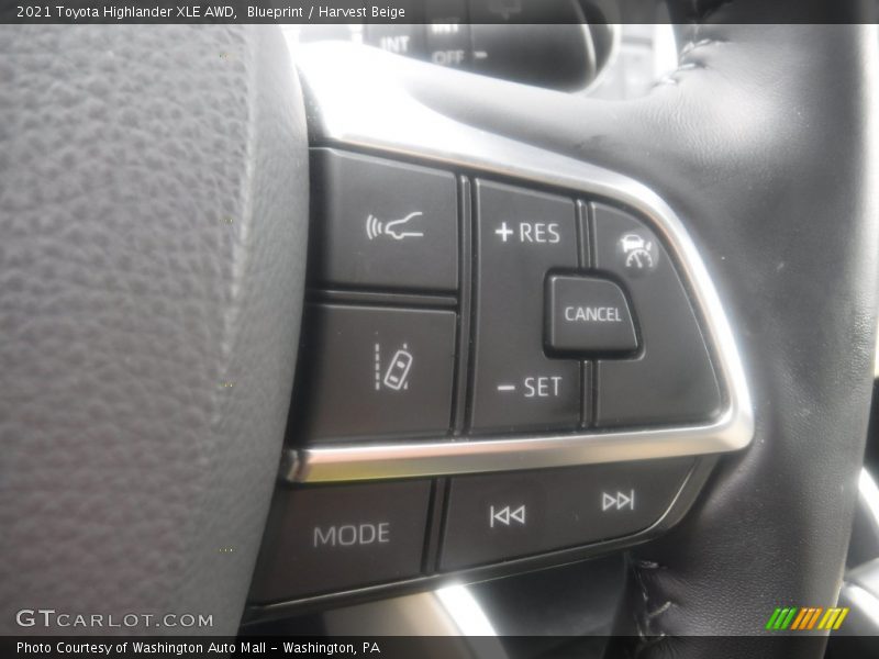 Blueprint / Harvest Beige 2021 Toyota Highlander XLE AWD