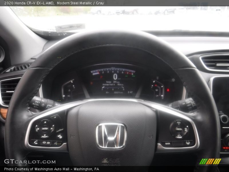 Modern Steel Metallic / Gray 2020 Honda CR-V EX-L AWD