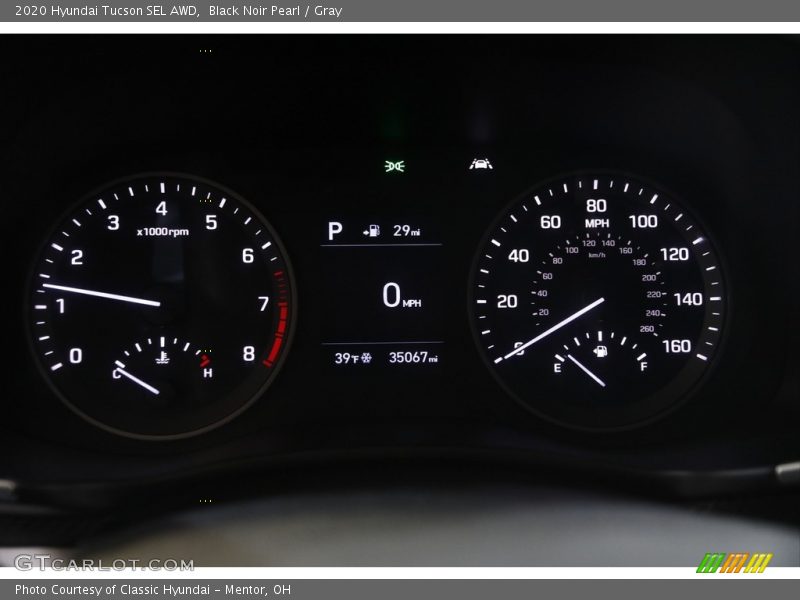 Black Noir Pearl / Gray 2020 Hyundai Tucson SEL AWD