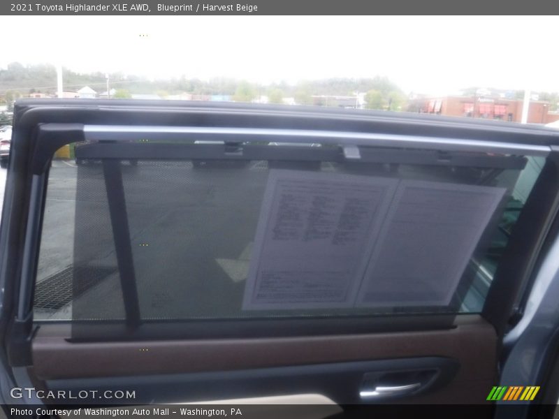 Blueprint / Harvest Beige 2021 Toyota Highlander XLE AWD